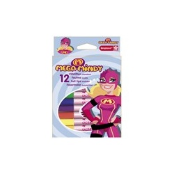 Mega mindy set 12 mini viltstiften