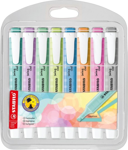 Stabilo Swing Cool pastel etui 6 markers