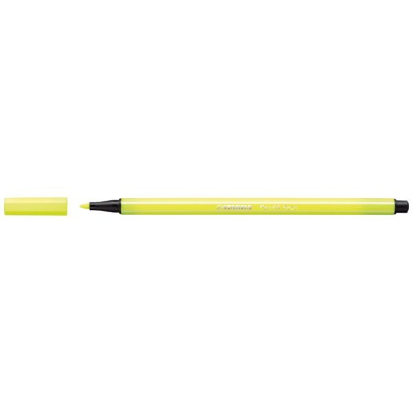 Viltstift Stabilo 68-024 neon geel