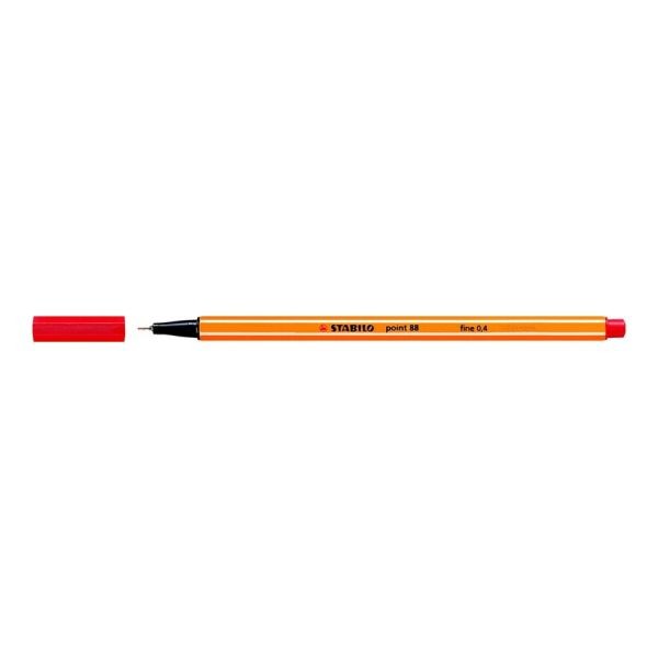 Fineliner Stabilo Point 88-40 rood