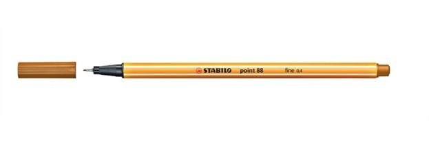 Fineliner Stabilo Point 88-89 donkergeel