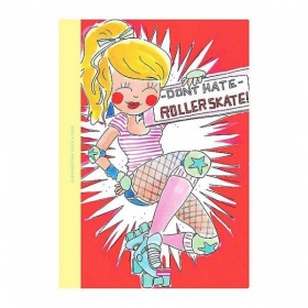Vergroot Blond Schrift A4 Rollerskater Blond Schrift A4 Rollerskater