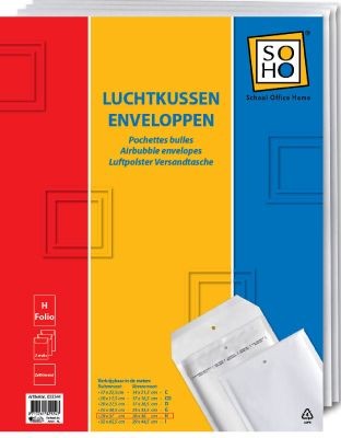 SOHO Envelop luchtkussen H18 folio 3 stuks