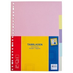 Vergroot Tabbladen 5 delig Karton Tabbladen 5 delig Karton