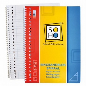 Vergroot Ringbandblok 23-Rings Lijn Spiraal Ringbandblok 23-Rings Lijn Spiraal