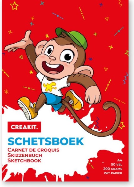 Creakit Schetsboek A4 50 Vellen 200 G Ram Crea-kit