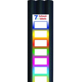 Vergroot 3-pak Kaftpapier Zwart met Labels 3-pak Kaftpapier Zwart met Labels