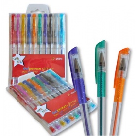 Vergroot Gelpennen Glitter 10 Stuks Crea-Kit Gelpennen Glitter 10 Stuks Crea-Kit