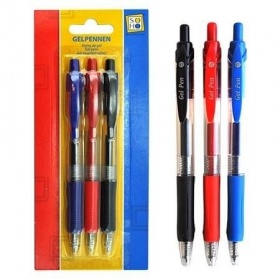 Vergroot Gelpennen rood en blauw Gelpennen rood en blauw