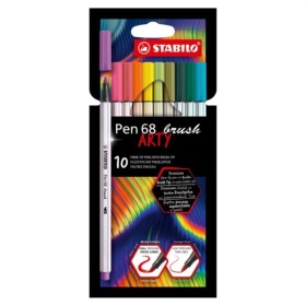 Stabilo pen 68 brush - premium brush viltstift - arty etui m