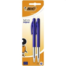 Vergroot Bic balpen m10 blauw 2 stuks Bic balpen m10 blauw 2 stuks