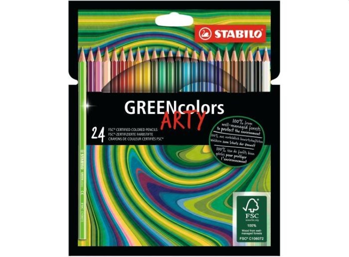 Kleurpotloden STABILO Greencolors 601924-1-20 etuià 24 ...
