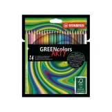 Stabilo greencolors kleurpotloden arty etui 24 stuks