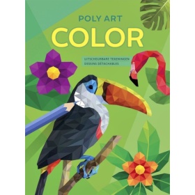 Kleurboek volwassen poly art color