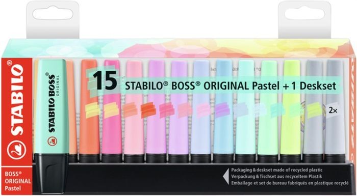 Markeerstift Stabilo Boss 7015-02-5 Pastel