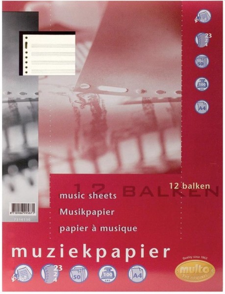 Interieur Multo FSC 23-rings 50vel muziekpapier