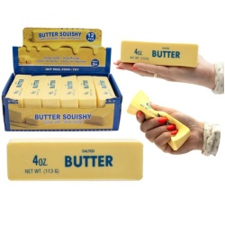 Squishy Butter Geel 14cm