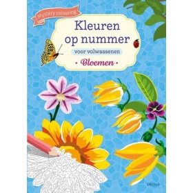 Vergroot Kleuren Op Nummer Voor Volwassenen Bloemen Kleuren Op Nummer Voor Volwassenen Bloemen