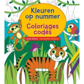 Vergroot Kleuren op nummer - lieve dieren Kleuren op nummer - lieve dieren