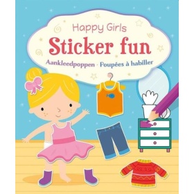 Vergroot Happy girls sticker fun - aankleedpoppen Happy girls sticker fun - aankleedpoppen