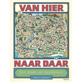 Vergroot Boek Van Hier Naar Daar - Een Boek Vol Doolhoven Boek Van Hier Naar Daar - Een Boek Vol Doolhoven
