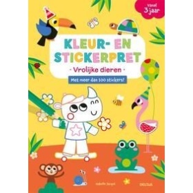 Kleur- En Stickerpret - Vrolijke Dieren (vanaf 3 Jaar)