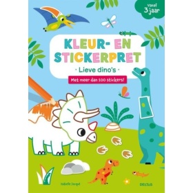 Kleur- En Stickerpret - Lieve Dino's (vanaf 3 Jaar)