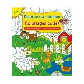Vergroot Dieren Van De Boerderij - Kleuren Op Nummer Dieren Van De Boerderij - Kleuren Op Nummer