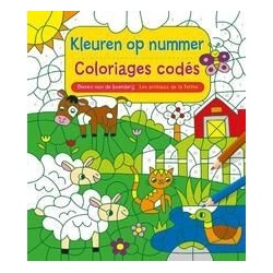 Dieren Van De Boerderij - Kleuren Op Nummer