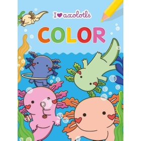 Vergroot Axolotl Kleurblok Axolotl Kleurblok