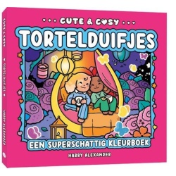 Kleurboek Cute & Cosy: Tortelduifjes