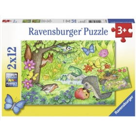 Vergroot Ravensburger Puzzel Dieren In Onze Tuin (2x12) Ravensburger Puzzel Dieren In Onze Tuin (2x12)