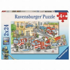 Vergroot Ravensburger Puzzel Helden in Actie (2x24) Ravensburger Puzzel Helden in Actie (2x24)