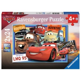 Vergroot Ravensburger Puzzel Disney Cars (2x24) Ravensburger Puzzel Disney Cars (2x24)