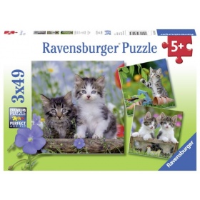 Vergroot Ravensburger Puzzel Jonge Katjes (3x49) Ravensburger Puzzel Jonge Katjes (3x49)