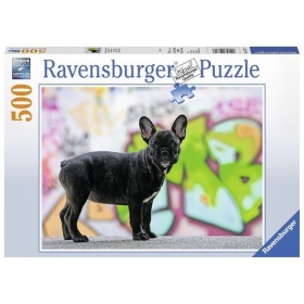 Vergroot Ravensburger Puzzel Franse Buldog (500) Ravensburger Puzzel Franse Buldog (500)