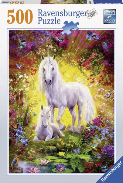 Ravensburger Puzzel Eenhoorn Met Veulen 500 ravensburger kopen in de aanbieding
