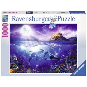 Vergroot Ravensburger Puzzel Walvissen In Maneschijn (1000) Ravensburger Puzzel Walvissen In Maneschijn (1000)