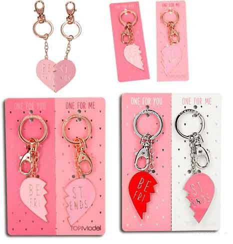 Wonderbaar Topmodel Key Chain Gebroken Hart Set Van 2 Bff NA-05