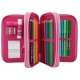 Miss Melody 3-Vaks Etui Glitter Roze