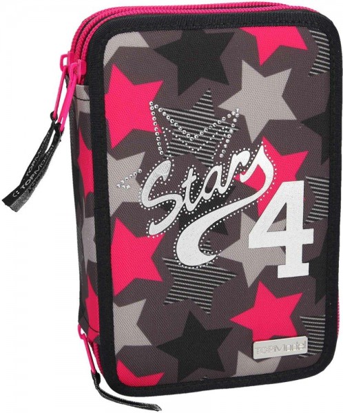 Depesche Topmodel 3 Vaks Etui Gevuld Star Zwart depesche kopen in de aanbieding