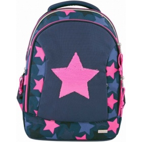 Vergroot Topmodel Schoolrugzak Soft Ster Van Wrijfpailletten Navy Blauw Topmodel Schoolrugzak Soft Ster Van Wrijfpailletten Navy Blauw