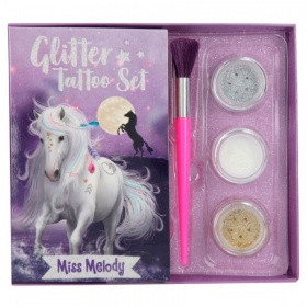 Vergroot Miss Melody Glitter Tatoeageset Miss Melody Glitter Tatoeageset