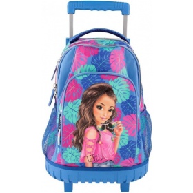 Vergroot Topmodel Rugzaktrolley Tropical Blauw Topmodel Rugzaktrolley Tropical Blauw