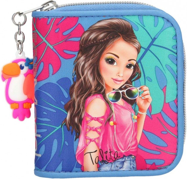 Depesche Topmodel Portemonnee Tropical Blauw depesche kopen in de aanbieding