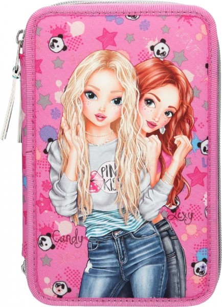 Depesche Topmodel 3 Vaks Etui Gevuld Panda Roze depesche kopen in de aanbieding