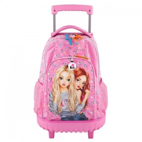 Vergroot Topmodel Rugzaktrolley Panda Roze Topmodel Rugzaktrolley Panda Roze