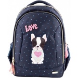 Topmodel Schoolrugzak Soft Hond Wrijfpailletten Navy Blue