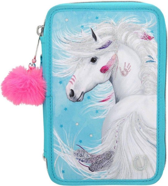 Miss Melody 3-vaks Etui LED Turquoise