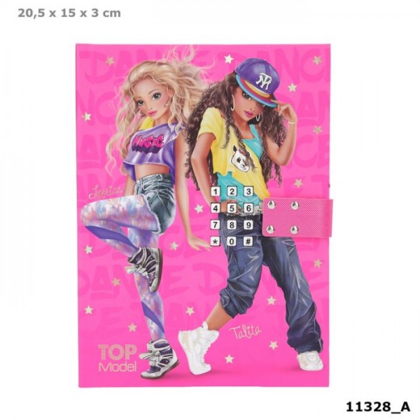 Topmodel Dagboek met geheime code